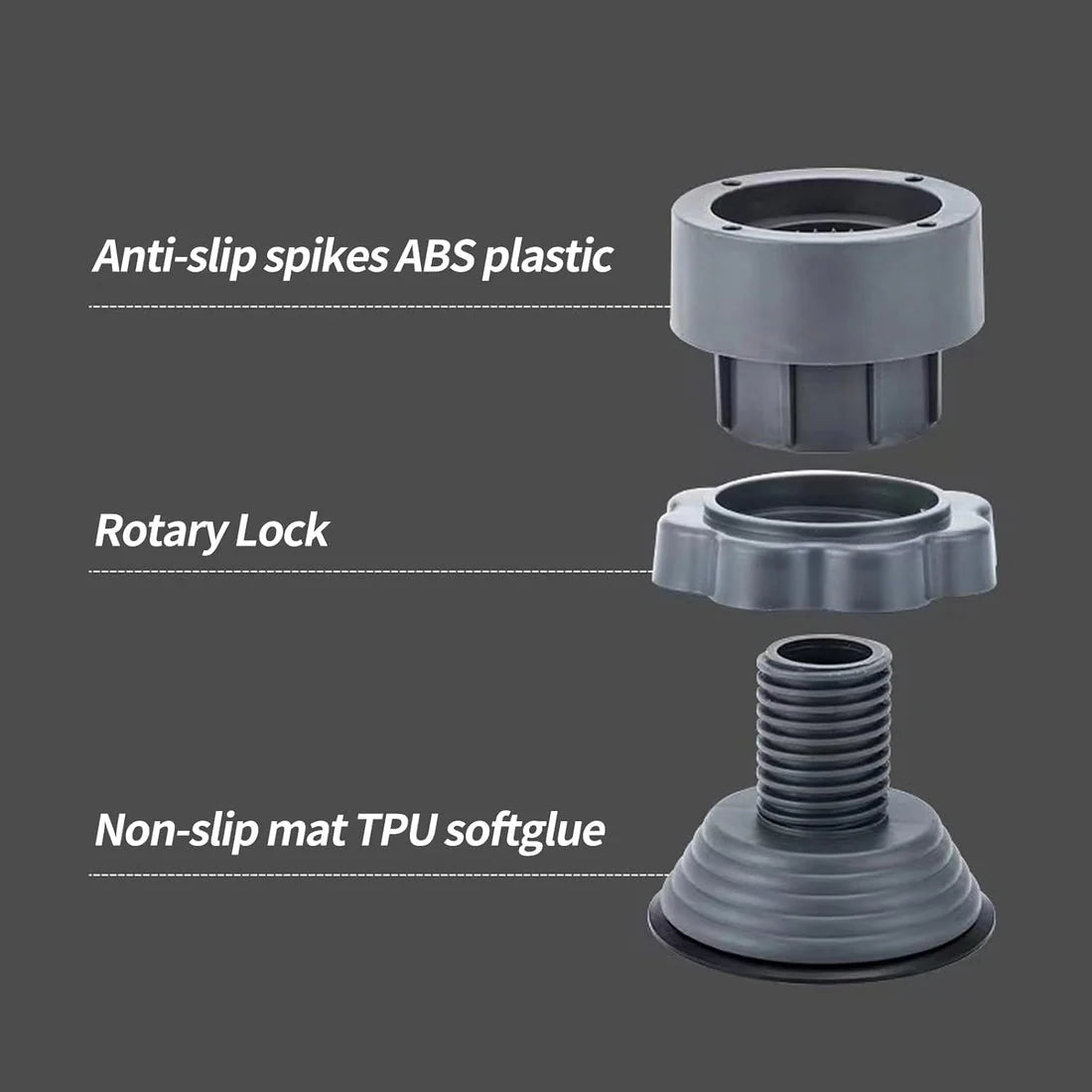 Adjustable Anti Vibration Washing Machine Feet Pads