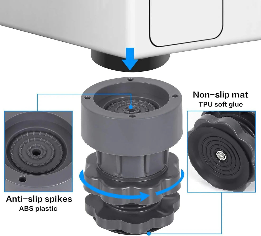 Adjustable Anti Vibration Washing Machine Feet Pads