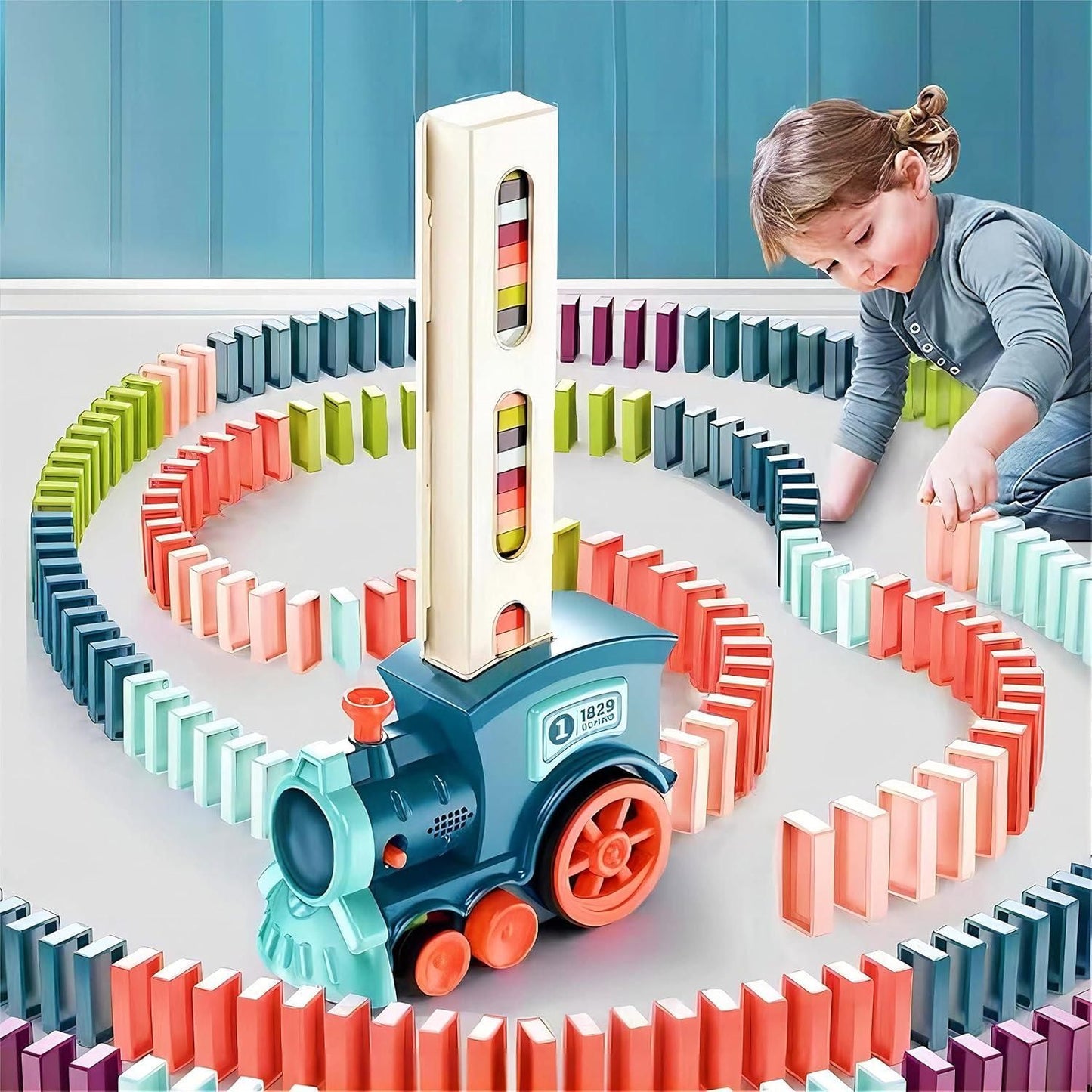 Train Toy Domino Set for Kid